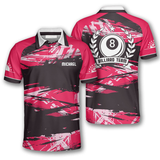 Maxcorners Pink Grunge Billiard Personalized 3D Unisex Shirt
