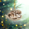 Maxcorners Personalized Sleeping Siberian Husky Dog Christmas Ornament, Dog Angel Wings
2D Flat LM2511