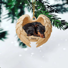 Maxcorners Personalized Sleeping Doberman Pinscher Dog Christmas Ornament, Dog Angel Wings
2D Flat LM2511