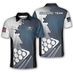 Maxcorners Blue Hive Billiard Personalized 3D Unisex Shirt