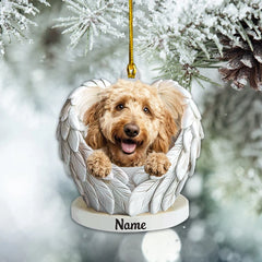 Maxcorners Personalized Labradoodle Dog Angel Wings Ornament, Labradoodle Dog Xmas Ornament
2D Flat LM2511