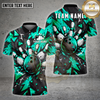Maxcorners Bowling Pin Burst Geometric Multiple Options Personalized Name, Team Name 3D Shirt