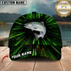 Maxcorners Fishing Neon Green Energy Burst Customized Name 3D Cap