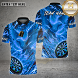 Maxcorners Dartboard Fire Phoenix Flame Art Design Multi Options Personalized Name Team Name 3D Shirt