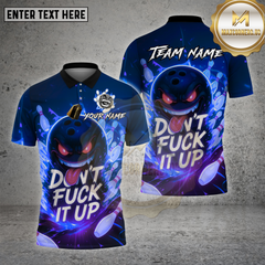 Maxcorners Bowling Shirt Evil Bowling Ball Multioptions Personalized Name, Team Name Unisex 3D Shirt (4 Colors)