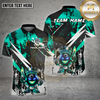 Maxcorners Bowling Fire King Ball Crown Flame Silver Multicolor Options Personalized Name, Team Name Unisex 3D Shirt
