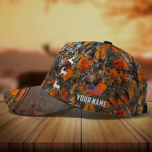 Maxcorners Premium Elk Hunting Personalized Hats 3D Multicolored