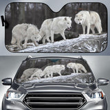 Maxcorners Snow Forest Wolf Auto Sun Shades