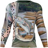Maxcorners Customize Name Fishing 3D Shirts