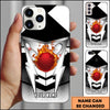 Maxcorners Fire Bowling Ball Strike Dynamic Pin Explosion Multicolor Options Personalized Name 3D Phonecase