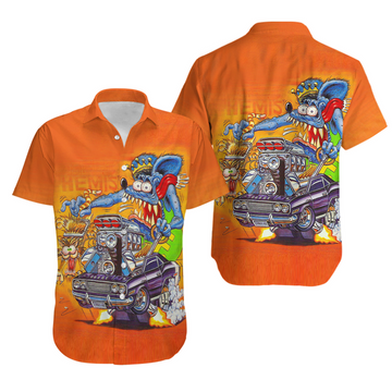 Maxcorners Rat fink and the Hot Rod story Unisex Hawaiian Shirt