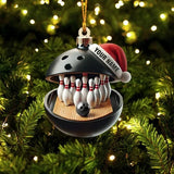 Maxcorners Bowling Lover Christmas Ornament, Personalized Ornament
