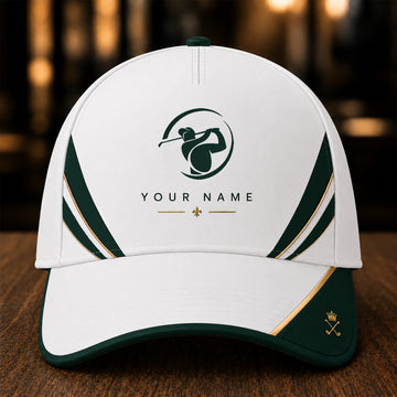 Maxcorners Evergreen Crest 3D Golf Personalized Name Cap