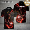 Maxcorners Golf Dark Skull Lightning Electric Power Art Multi Options Personalized Name, Team Name 3D Shirt