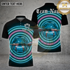 Maxcorners Darts Shirt Neon Lips Ice Glow Multioptions Personalized Name, Team Name Unisex 3D Shirt (4 Colors)