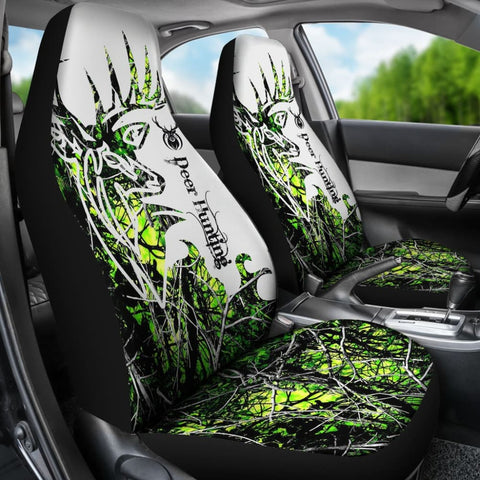 Maxcorners Toxic Camouflage Deer Hunting Car Seat Covers