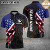 Maxcorners Bowling Shirt Flags Skull Patriotic Style MultiOptions Personalized Name, Team Name 3D Shirt (4 Options)