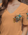 Maxcorners Adventure Awaits Compass Flowers All Over Print LM2101