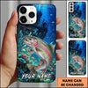 Maxcorners Fishing Deep Blue Coral Reef Customized Name 3D Cap