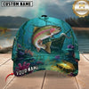 Maxcorners Fishing Ocean Treasure Reef Customized Name 3D Cap