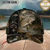 Maxcorners Fishing Dark Camo Mountain Outdoor Customized Name 3D Cap