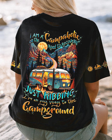 Maxcorners I Am A Campaholic On The Road To Recovery All Over Print LM2101