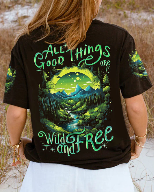 Maxcorners All Good Things Are Wild And Free All Over Print LM2101