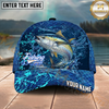 Maxcorners Fishing Neon Splash Abstract Dark Pattern Personalized Name Classic 3D Cap (9 Breeds)