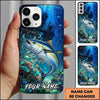 Maxcorners Fishing Deep Blue Coral Reef Customized Name 3D Cap