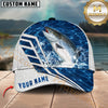 Maxcorners Fishing Blue Lake Angler Personalized 3D Cap  (13 Fish Species)