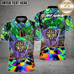 Maxcorners Dart Shirt 420 Vibe Trippy Chill Multioptions Personalized Name, Team Name Unisex 3D Shirt (4 Colors)
