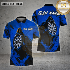 Maxcorners Darts Shirt Bear Claw Scratch Dartboard Multioptions Personalized Name, Team Name Unisex 3D Shirt (4 Colors)