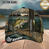 Maxcorners Fishing Patriotic Camo Flag Customized Name 3D Cap