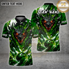 Maxcorners Dragon Bowling Splash Art Pink Fury Multiple Options Personalized Name, Team Name 3D Shirt