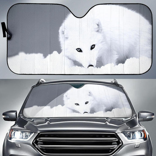 Maxcorners White Fox Car Sun Shades