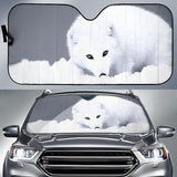 Maxcorners White Fox Car Sun Shades