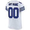 Maxcorners Custom White Royal-Black Mesh Authentic Football Jersey LM2605