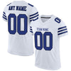 Maxcorners Custom White Royal-Black Mesh Authentic Football Jersey LM2605