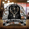 Maxcorners Epic Skull Deer Hunting 3D Multicolor Personalized Cap