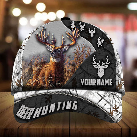 Maxcorners The Special Deer Hunting Personalized Hats 3D Multicolored