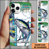 Maxcorners Fishing Phone Case Lure Strike Action Sport Style Personalized Name 3D Phone Case (10 Fish Species)