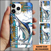 Maxcorners Fishing Phone Case Lure Strike Action Sport Style Personalized Name 3D Phone Case (10 Fish Species)