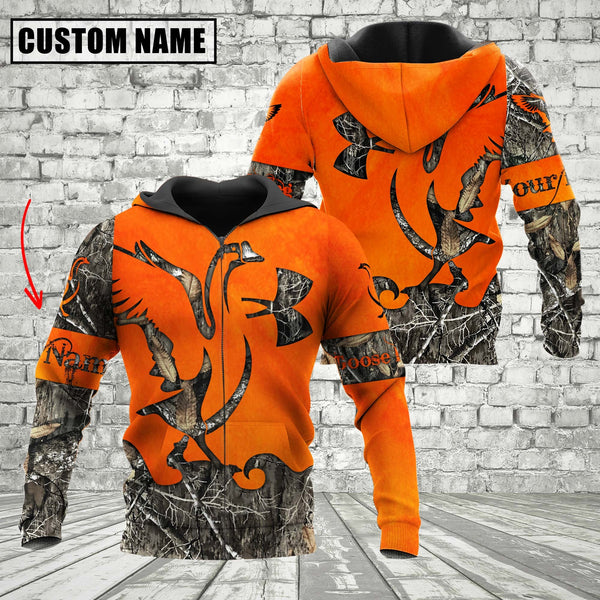 Maxcorners Custom Name Orange Goose Hunting Apparels