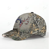 Maxcorners Ripped Deer American Flag Camouflage Hunting Apparels