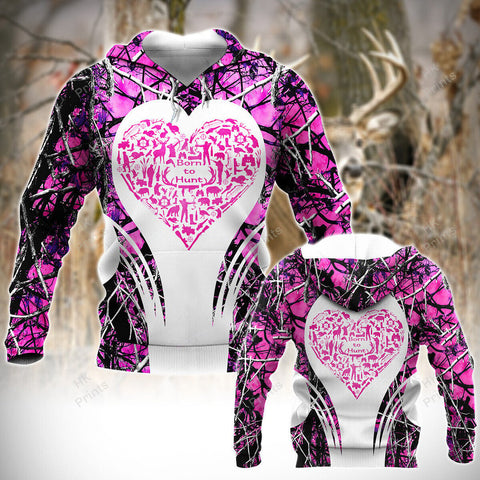 Maxcorners Hunting Heart Shape Pink Camouflage Hunting Apparels