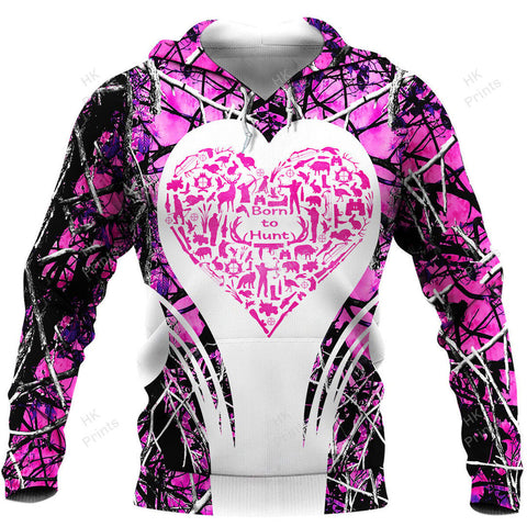 Maxcorners Hunting Heart Shape Pink Camouflage Hunting Apparels