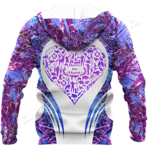 Maxcorners Hunting Heart Shape Purple Camouflage Hunting Apparels