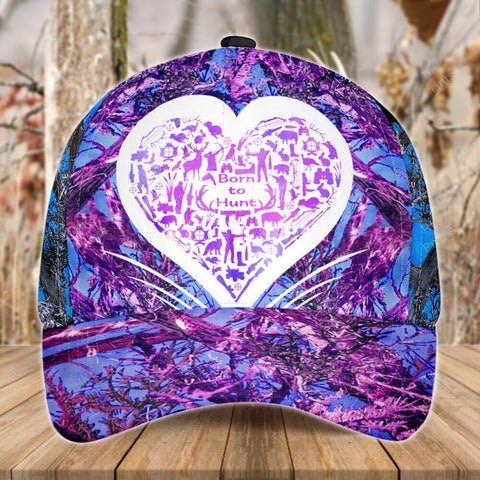 Maxcorners Hunting Heart Shape Purple Camouflage Hunting Apparels