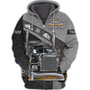 Maxcorners Trucker 3D All Over Printed Hoodie