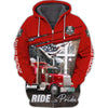 Maxcorners Ride With Pride Trucker 3D All Over Printed Hoodie